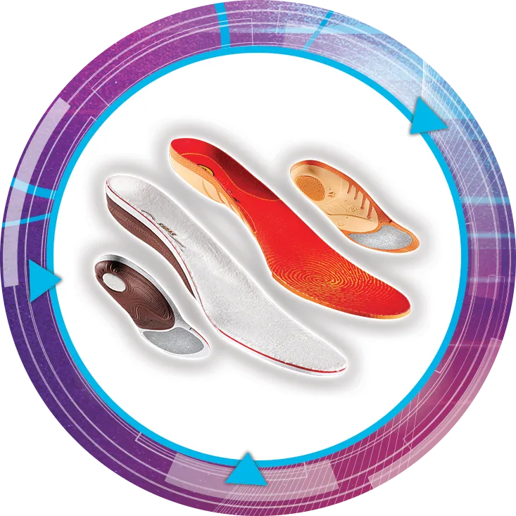 Semelle orthopédique sport sur mesure réalisée au centre de podologie du sport Nord-Isère avec technologie de thermoformage